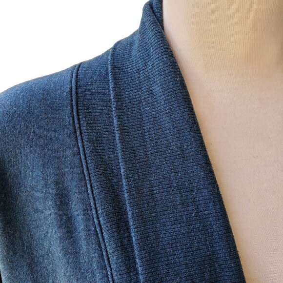 Athleta Heather Teal Long Sleeve Nirvana Wear Two Ways Wrap Cardigan Sz XXS - Picture 6 of 16